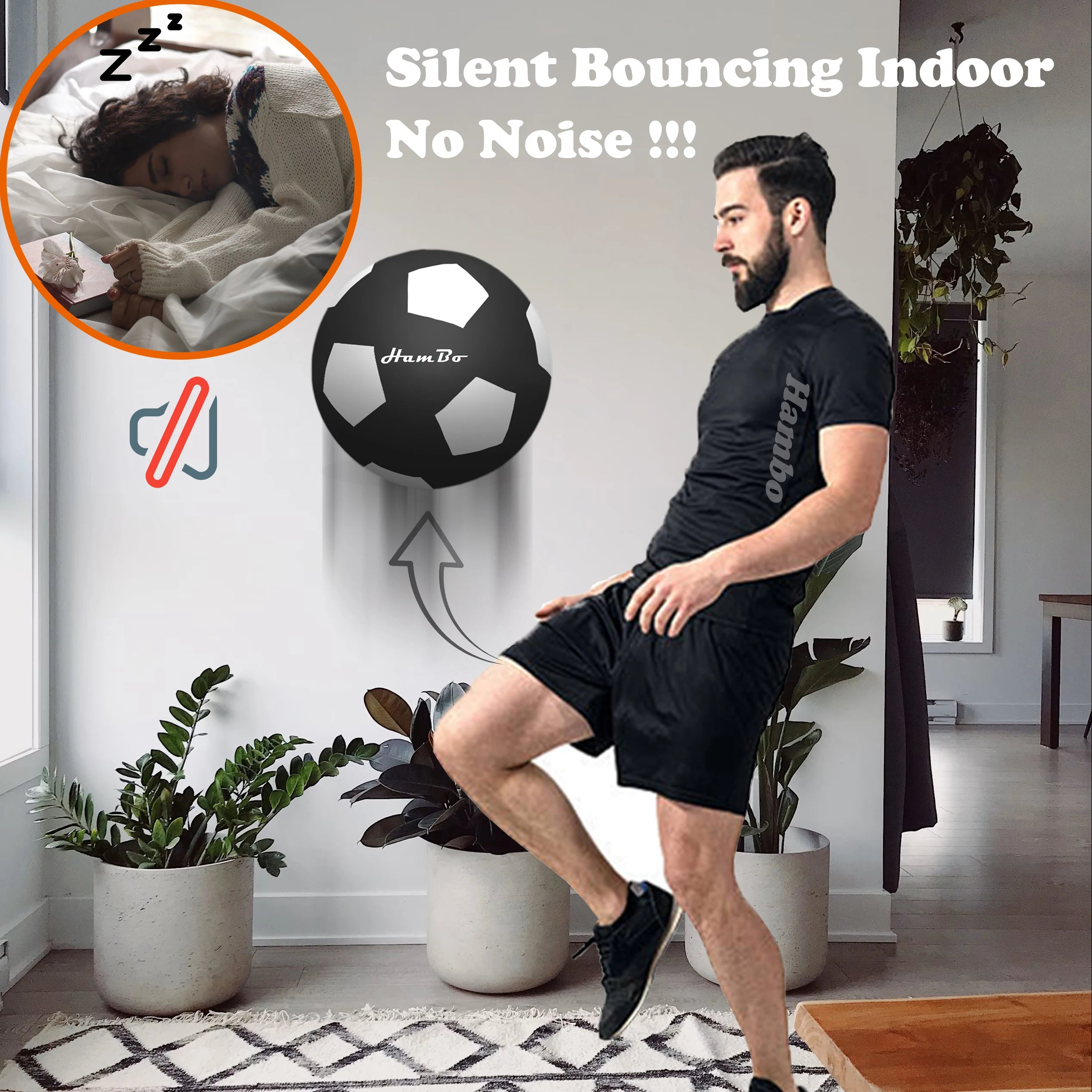 Indoor Silent Foam Soccer Ball