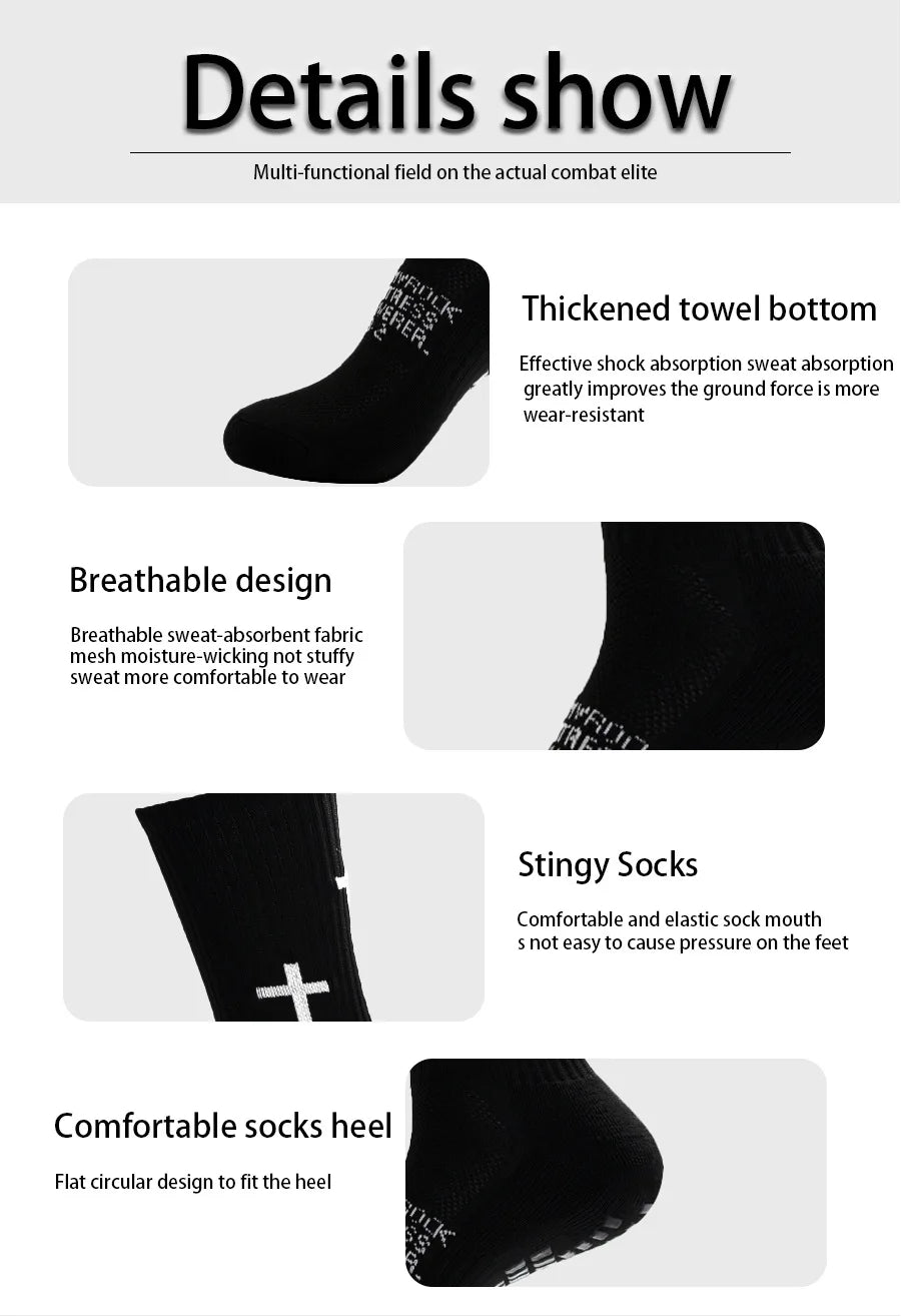 Sports Football Socks Tube Wear-resistant Non-slip Socks