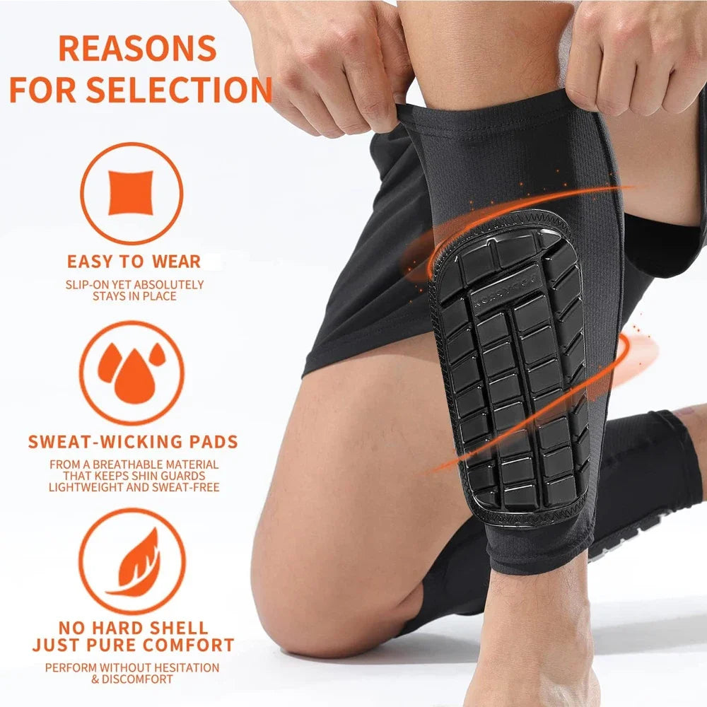 1Pair Football/Soccer Shin Guard Sleeves
